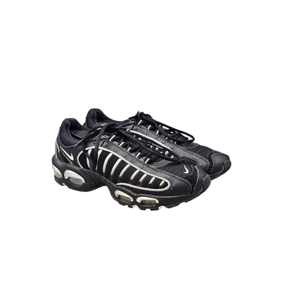 Nike Men's Size 10.5 US Air Max Tailwind 4 Black Silver Sneakers Athletic Shoes